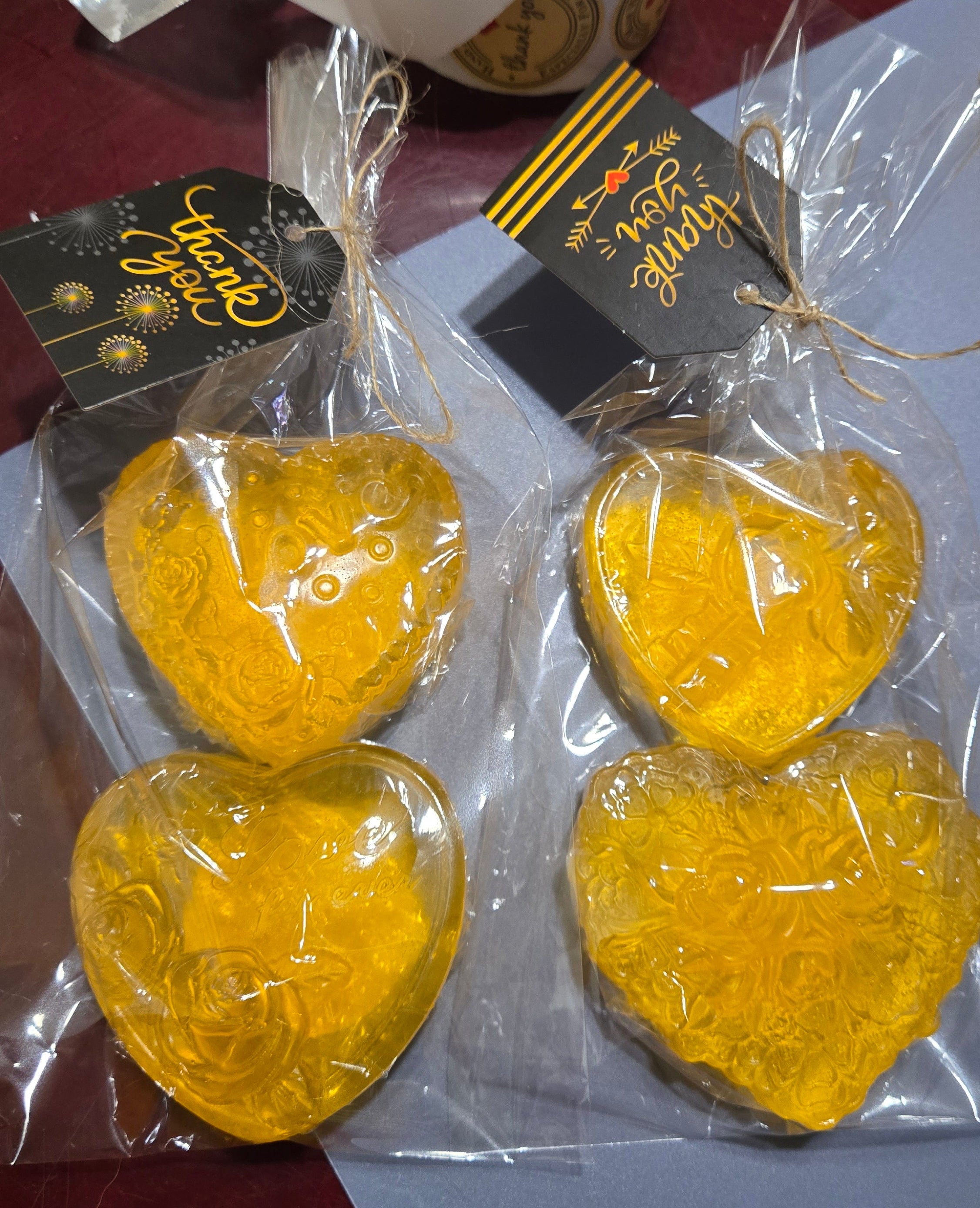 Corazón de Miel       paquete de 4 jabones