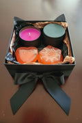 Set de 2 velas y 2 jabones artesanales