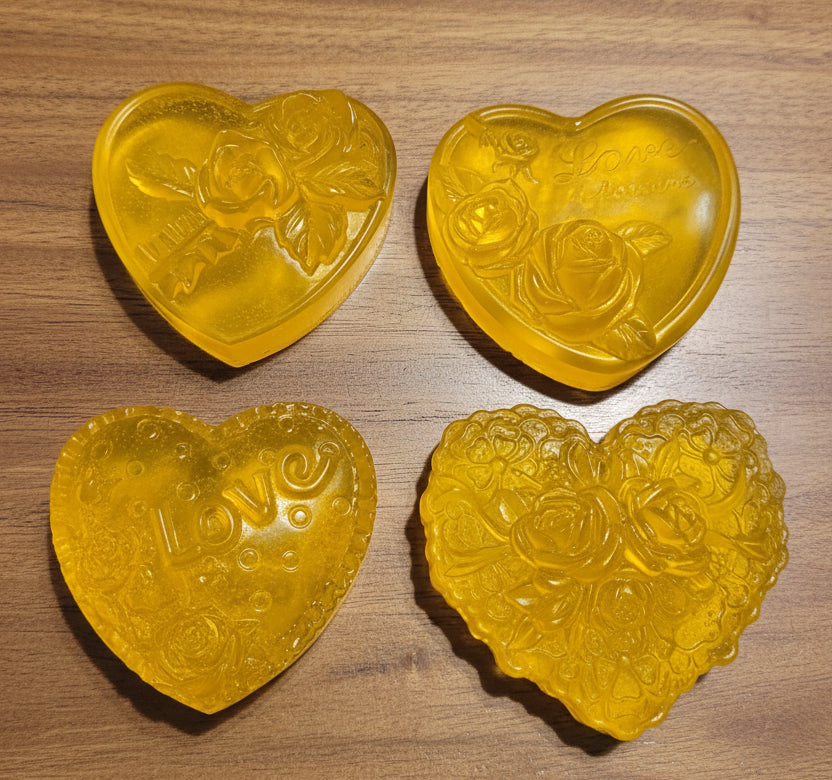 Corazón de Miel       paquete de 4 jabones