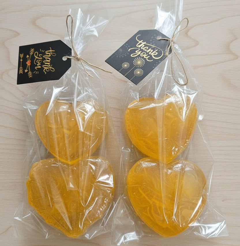Corazón de Miel       paquete de 4 jabones