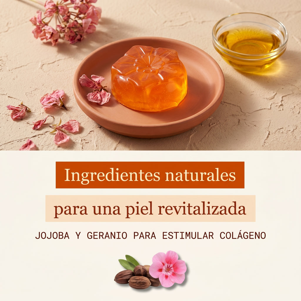 Jabón de jojoba con geranium